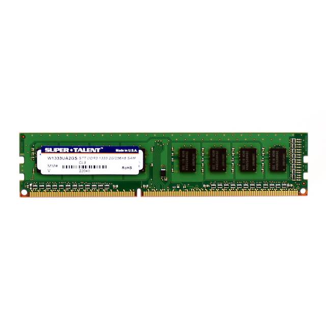 Super Talent DDR3-1333 2GB/256Mx8 CL9 Samsung Chip Memory