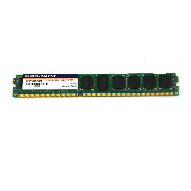 Super Talent DDR3-1333 8GB/512x8 ECC/REG CL9 Very Low Profile Server Memory