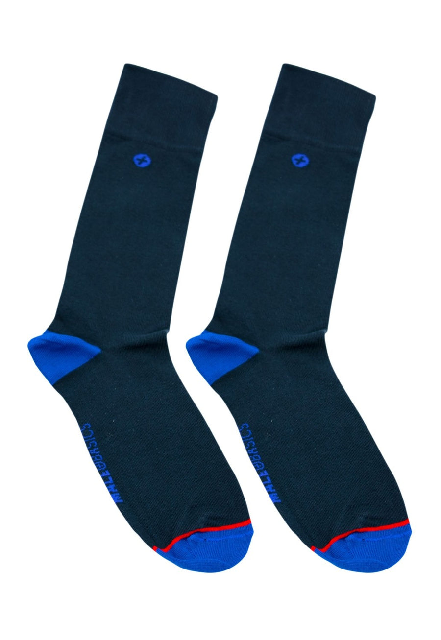 Malebasics Dress Sock-Navy-