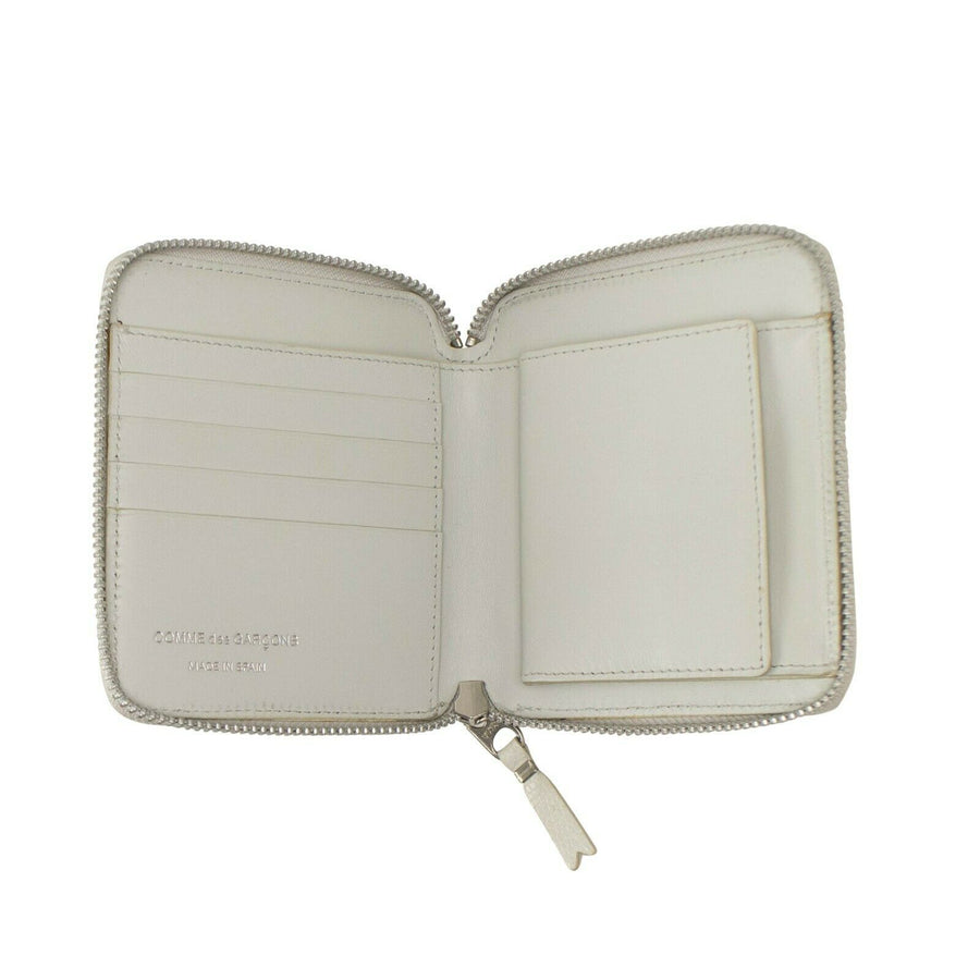 Animal Embossed Patchwork Square Wallet - Light Gray