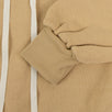 Cut Out Shoulder Hooded Sweatshirt - Tan