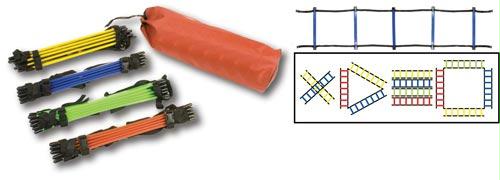 Sectioned Agility Ladder Set (2 meter sections)