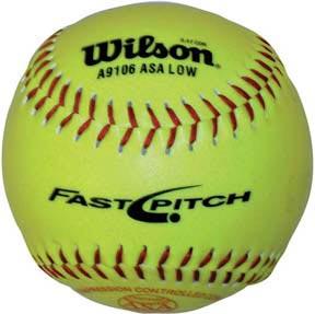 Wilson ASA Synthetic Leather Cork Fast Pitch Softball - 12