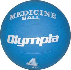 Rubber Medicine Ball - 4K (8-9 lbs.) (blue)