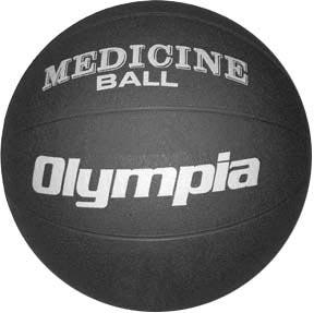 Rubber Medicine Ball - 6K (12-13 lbs.) (black)