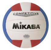 Mikasa VSL215 Synthetic Leather Volleyball - R/W/B