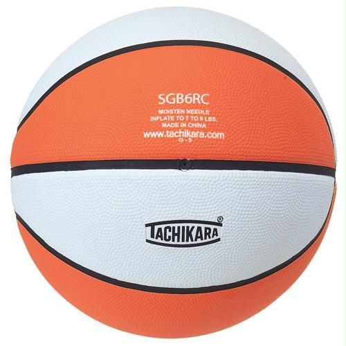 Tachikara Rubber Basketball - Intermediate (Orange/White)