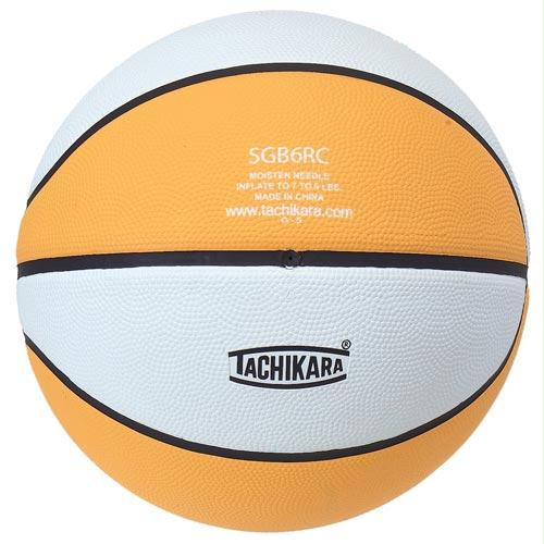 Tachikara Rubber Basketball - Intermediate (Gold/White)