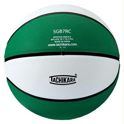 Tachikara Rubber Basketball - Official (Green/White)