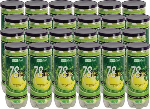 Quick Start 78 Tennis Balls - Case/24 Cans