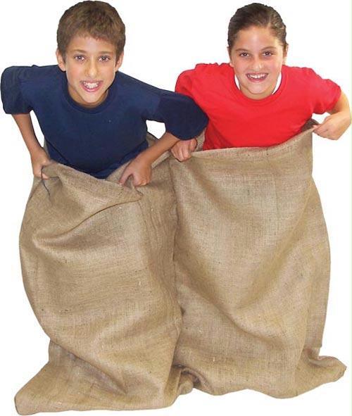 Double Burlap Potato Sack