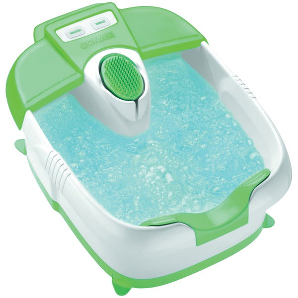 Massaging Foot Spa with Bubbles, Heat & Pedicure Attachments