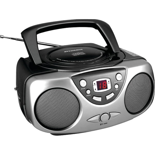 Portable CD Boom Boxes with AM/FM Radio (Black)