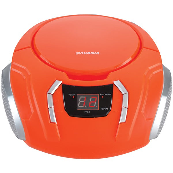 Portable CD Player with AM/FM Radio (Orange)