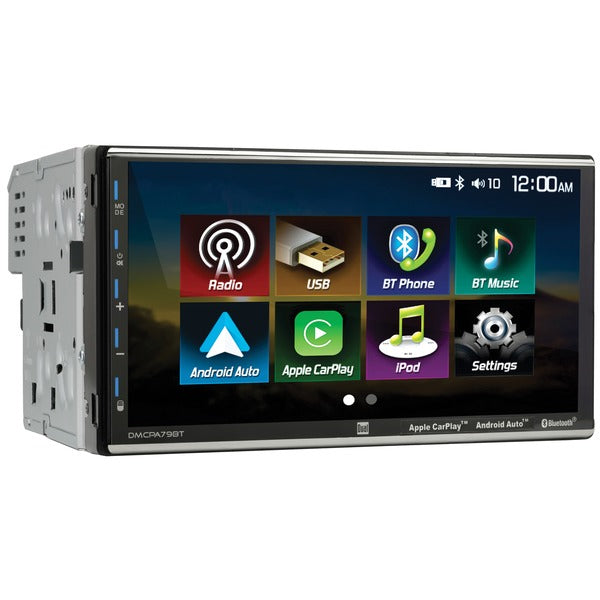 7-Inch Double-DIN In-Dash Digital Media Receiver with Bluetooth(R), Apple CarPlay(TM), and Android(TM) Auto