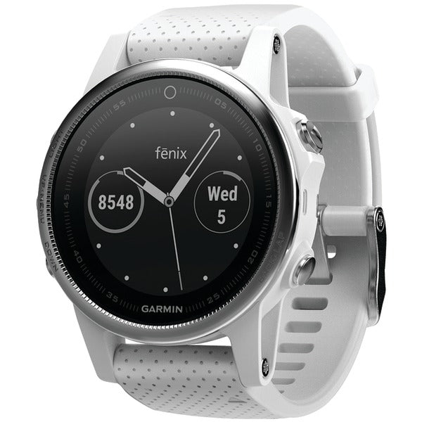 fenix(R) 5S 42mm Multisport GPS Watch (White with Carrara White Band)