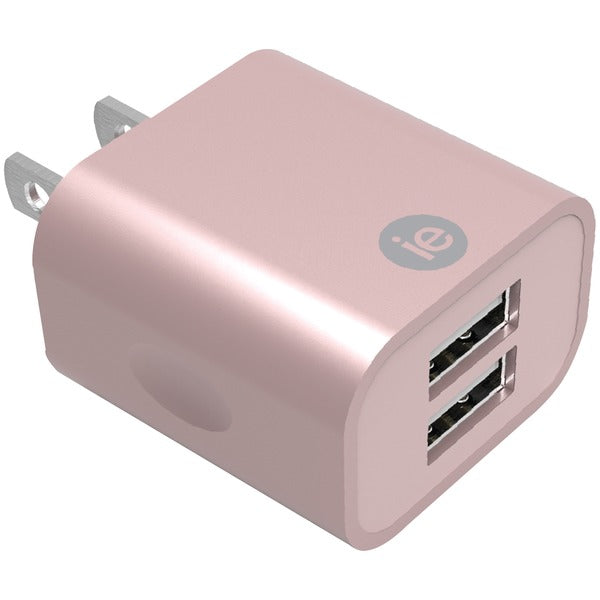 2.4-Amp Dual USB Wall Charger (Rose Gold)