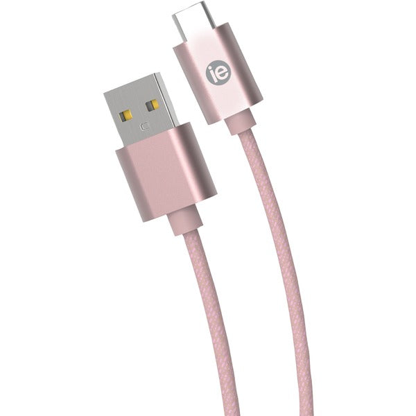 Charge & Sync Braided USB-C(TM) to USB-A Cable, 10ft (Rose Gold)