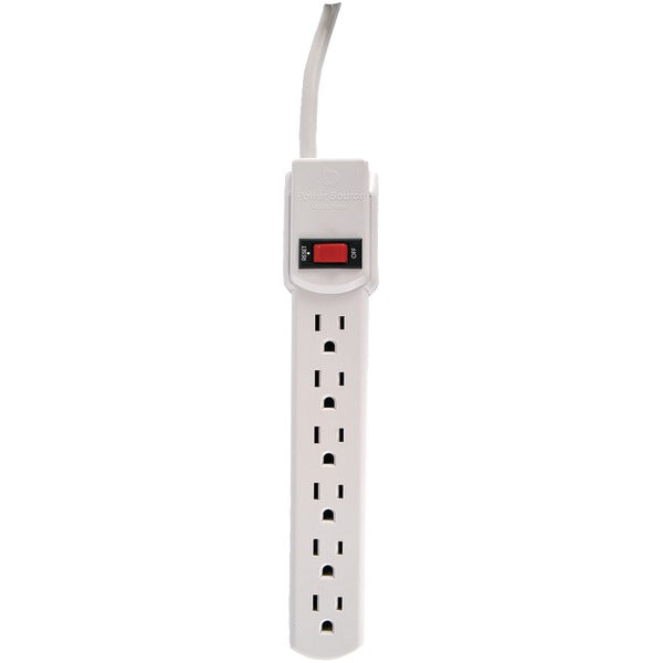 6-Outlet Power Strip with 3ft Cord