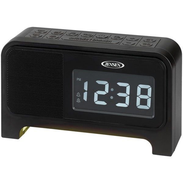 Digital Dual Alarm Soothing-Sounds Clock Radio with Night Light