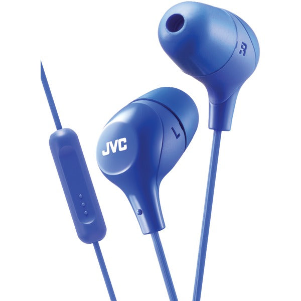 Marshmallow(R) Inner-Ear Headphones with Microphone (Blue)