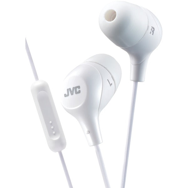 Marshmallow(R) Inner-Ear Headphones with Microphone (White)