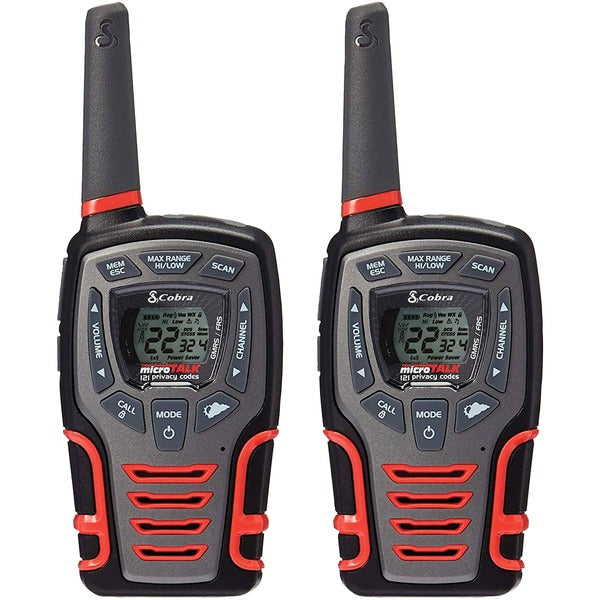 CXT531 32-Mile 2-Way Radios/Walkie Talkies (Black/Red)