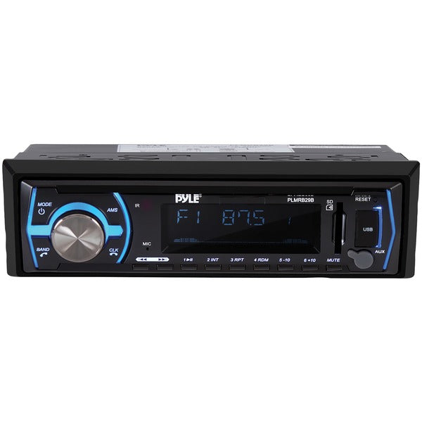 SIngle-DIN In-Dash Digital Marine Stereo Receiver with Bluetooth(R) (Black)