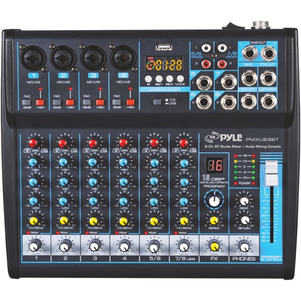 8-Channel Bluetooth(R) Studio Mixer