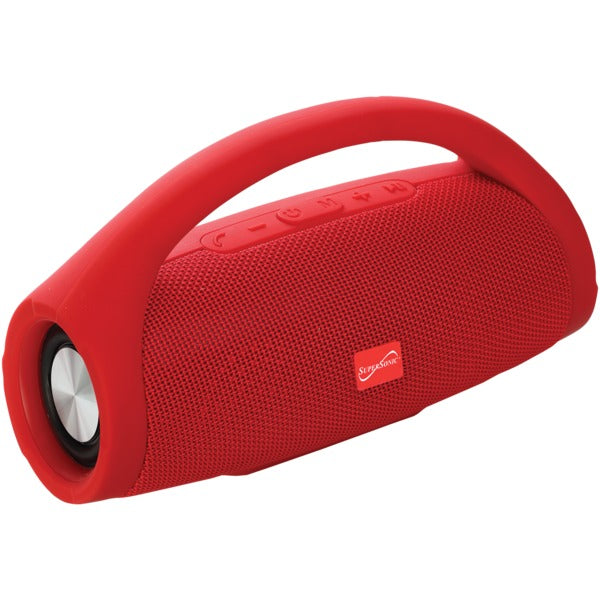 Bluetooth(R) Portable Speaker with Built-in Handle (Red)