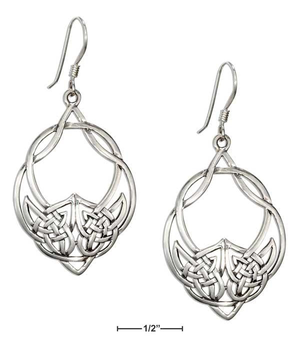 Sterling Silver Celtic Knot Dangle Earrings