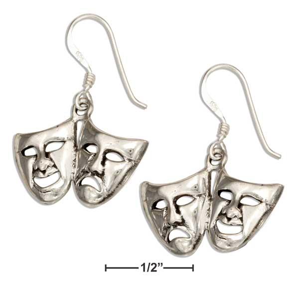 Sterling Silver Comedy And Tragedy Earrings