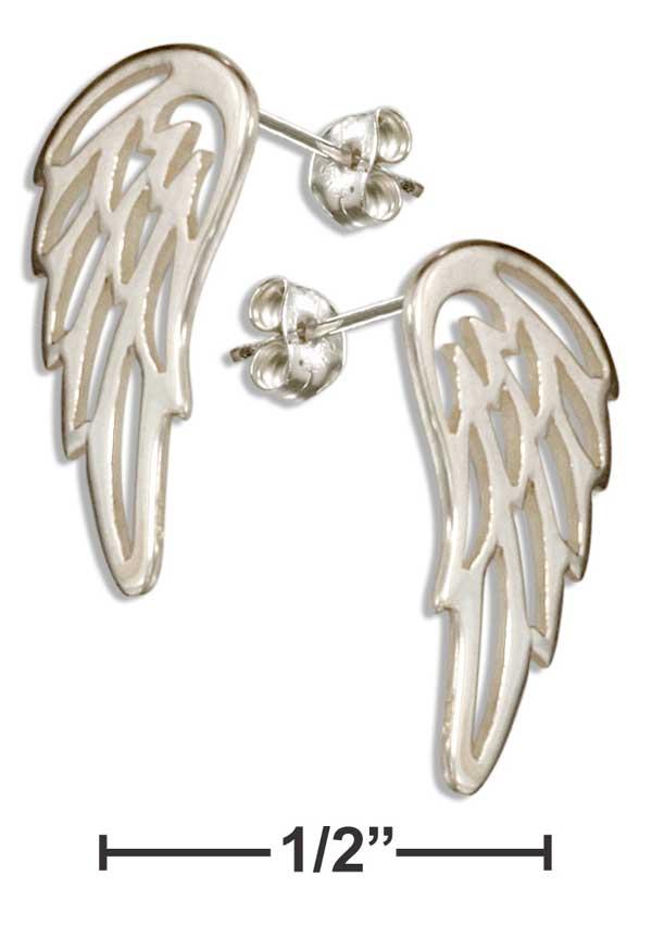 Sterling Silver Angel Wing Earrings