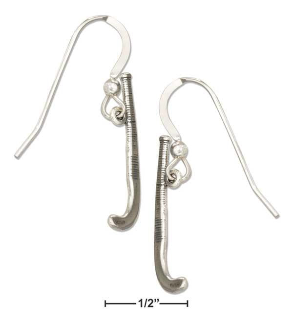 Sterling Silver Field Hockey Sticks Earrings