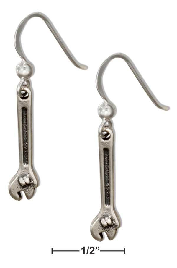 Sterling Silver Adjustable Wrench Earrings