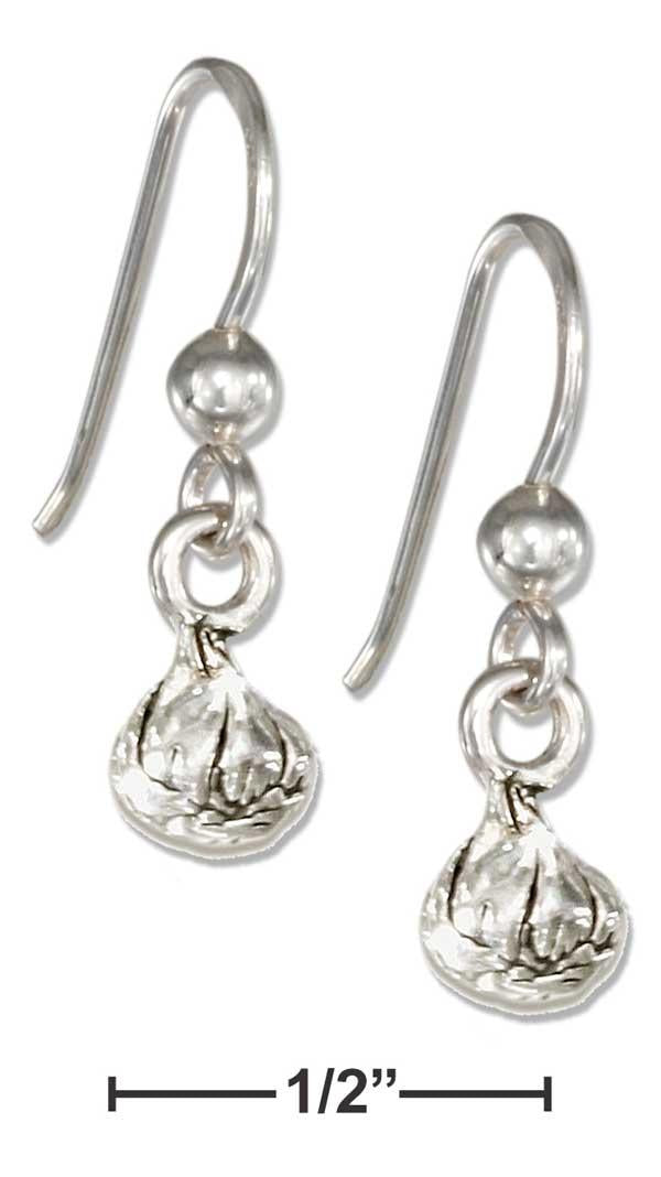 Sterling Silver Head Of Garlic Earrings