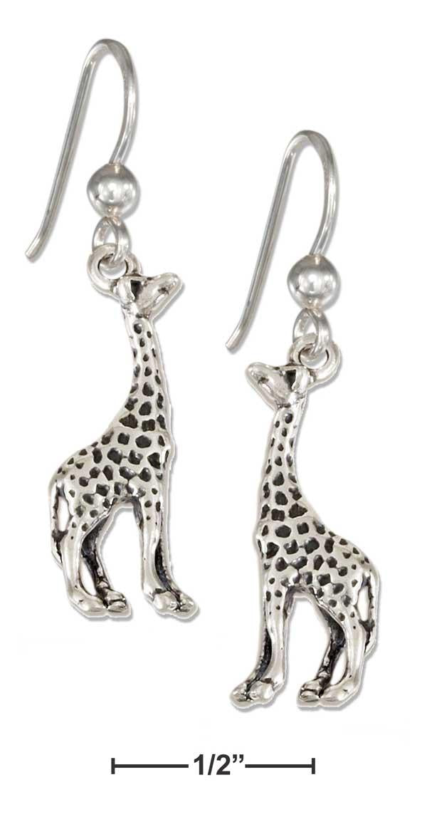 Sterling Silver Giraffe Earrings