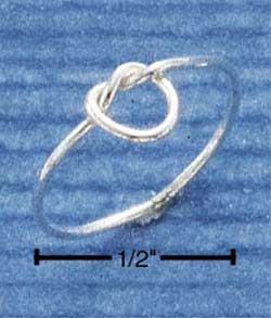 Sterling Silver Wire Love Knot Ring