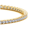 14k Yellow Gold Round Diamond Tennis Bracelet (4 cttw)