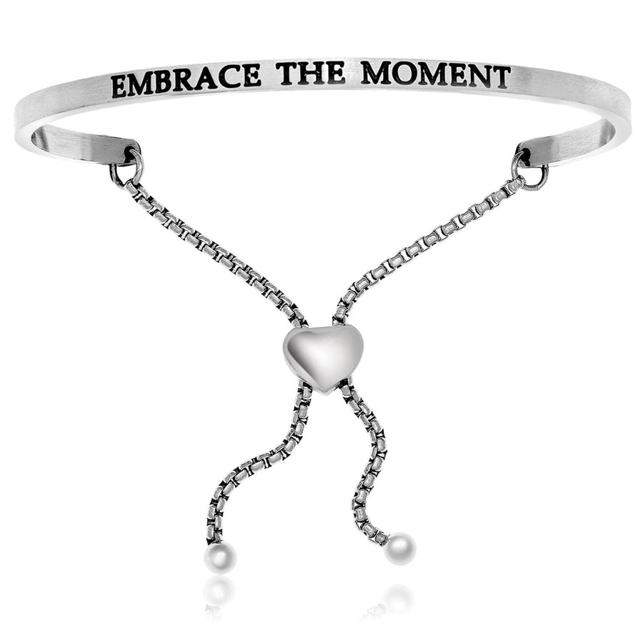 Stainless Steel Embrace the Moment Adjustable Bracelet