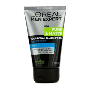 Men Expert Pure & Matte Icy Effect Charcoal Black Foam - 100ml/3.4oz