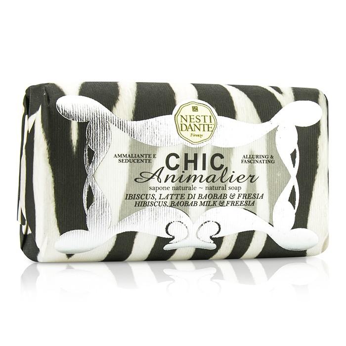 Chic Animalier Natural Soap - Hibiscus, Baobab Milk & Freesia - 250g/8.8oz