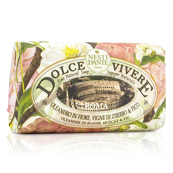 Dolce Vivere Fine Natural Soap - Roma - Olenander In Bloom, Muscat & Fig - 250g/8.8oz