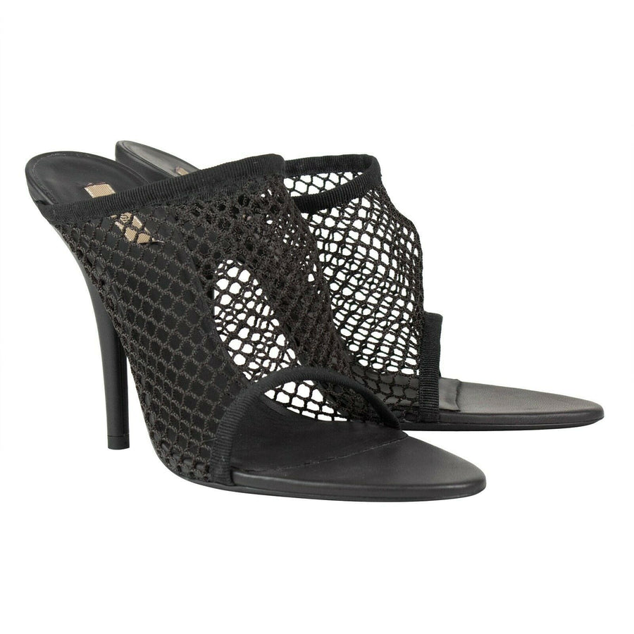 Season 6 Mesh Panel Mules Pumps - Graphite