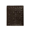 Leather Star Embossed Bi-Fold Wallet - Brown