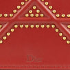 Diorama Lambskin Studded Pouch Shoulder Bag - Red