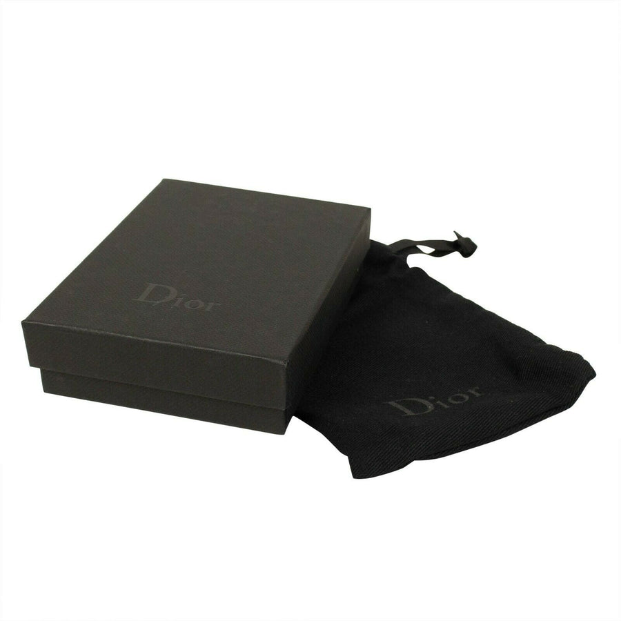 Oblique Jacquard Print Card Holder - Black