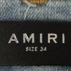 Denim Skinny Bruise Repaired Jeans - Light Blue