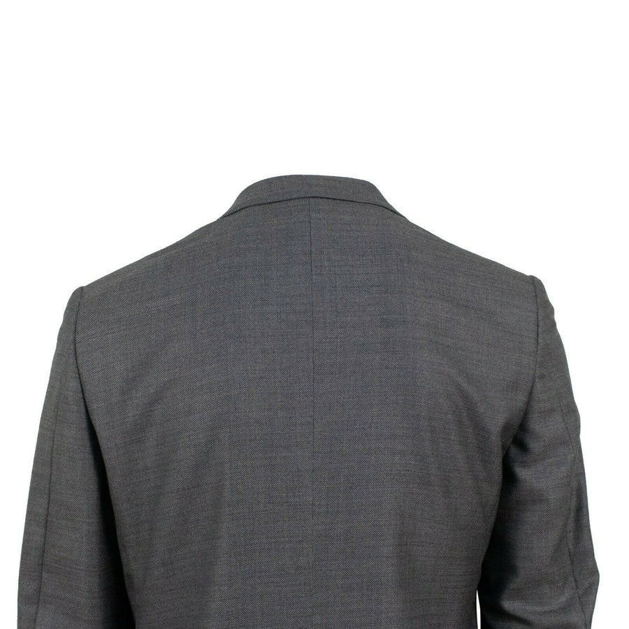 Wool Blend Two Button Suit - Gray