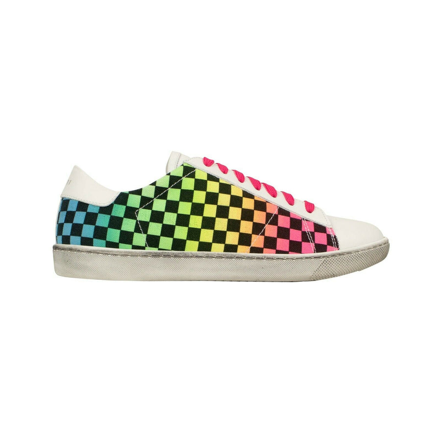 Viper Rainbow Check Low-Top Sneakers